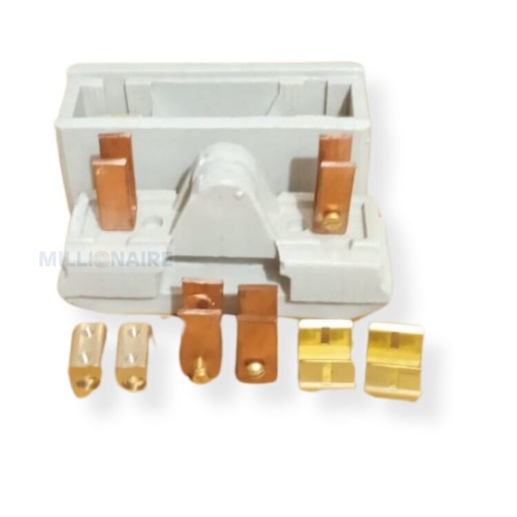 Millionaire 63A Ceramic KitKat Fuse Unit with Brass and Copper Connectors