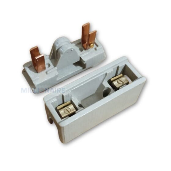 Millionaire 63A Ceramic KitKat Fuse Unit with Porcelain Body and Brass Terminals