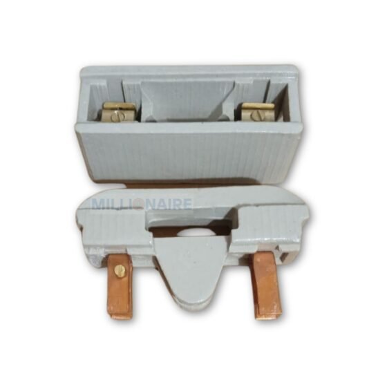 Top view of Millionaire 63A Ceramic KitKat Rewirable Fuse Unit with Copper Terminals